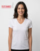 Immagine di MY JEWELS - Tshirt mezza manica con scollo a V BAMBOO bianca