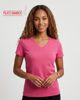 Immagine di MY JEWELS - Tshirt mezza manica con scollo a V BAMBOO fuxia