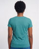 Immagine di MY JEWELS - Tshirt mezza manica con scollo a V BAMBOO petrolio