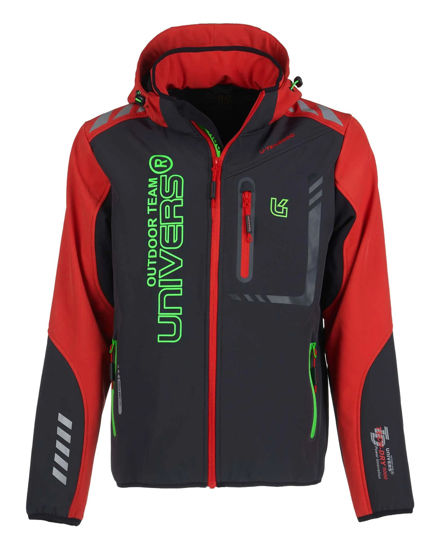 Immagine di UNIVERS - Giacca softshell water resistant grigio e rosso