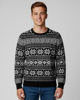 Immagine di ENRICO COVERI - Maglione manica lunga blu di natale con fiocchi di neve