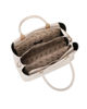 Immagine di RIFLE - Borsa due manici beige con tre scomparti interni, tracolla removibile