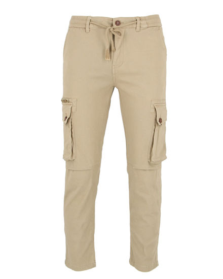Immagine di D-INFINITIVE - Pantalone cargo beige regular fit