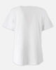 Immagine di MIF - Maxi tshirt a manica corta bianca e fuxia in cotone
