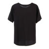 Immagine di MIF - Maxi tshirt a manica corta nera e gialla in cotone