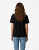 Immagine di MIF - Maxi tshirt a manica corta nera e fuxia in cotone