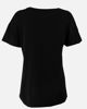 Immagine di MIF - Maxi tshirt a manica corta nera e fuxia in cotone