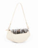 Immagine di RIFLE - Minibag beige con patta animalier e tracolla removibile