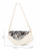 Immagine di RIFLE - Minibag beige con patta animalier e tracolla removibile