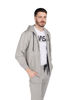 Immagine di XTREME BOXING - Felpa con cappuccio full zip grigo in cotone
