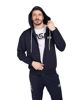 Immagine di XTREME BOXING - Felpa con cappuccio full zip blu in cotone