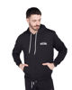 Immagine di XTREME BOXING - Felpa con cappuccio full zip nero in cotone