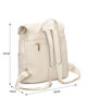 Immagine di NARDINI - Zaino beige multitasche con patta e coulisse