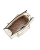 Immagine di NARDINI - Borsa due manici beige con parte frontale intrecciata, tracolla removibile