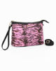 Immagine di NARDINI - Pochette animalier fuxia con polsiera, tracolla removibile