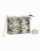 Immagine di NARDINI - Pochette animalier verde acqua con polsiera, tracolla removibile