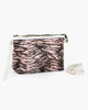 Immagine di NARDINI - Pochette animalier rosa con polsiera, tracolla removibile