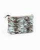 Immagine di NARDINI - Pochette animalier celeste con polsiera, tracolla removibile