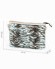 Immagine di NARDINI - Pochette animalier celeste con polsiera, tracolla removibile
