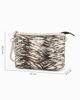 Immagine di NARDINI - Pochette animalier beige con polsiera, tracolla removibile