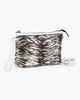 Immagine di NARDINI - Pochette animalier bianca con polsiera, tracolla removibile