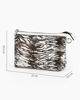 Immagine di NARDINI - Pochette animalier bianca con polsiera, tracolla removibile