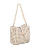 Immagine di RIFLE - Minibag beige intrecciata con con pattina e chiusura a girello
