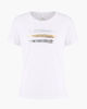 Immagine di TATOO - Tshirt manica corta con stampa e scritta bianca in cotone