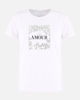 Immagine di TATOO - Tshirt manica corta con stampa e scritta bianca in cotone
