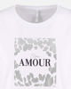 Immagine di TATOO - Tshirt manica corta con stampa e scritta bianca in cotone