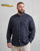 Immagine di BLUE LEMON - OVER CAMICIA MANICA LUNGA LINO COLLO COREANO