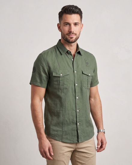 Immagine di CAMICIA MANICA CORTA LINO REGULAR FIT