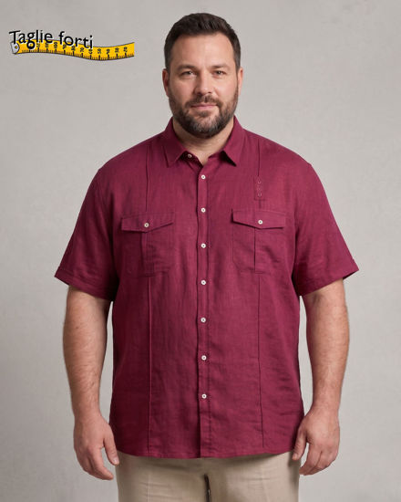 Immagine di OVER CAMICIA MANICA CORTA 100% LINO