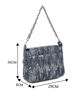Immagine di BORSA JEANS CON PATTA MANICO CATENA