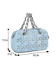 Immagine di MINIBAG IN JEANS 2MANICI INTRECC.E 2ZIP