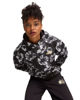 Immagine di PUMA - FELPA NERA CON STAMPA FLOREALE CON CAPPUCCIO ESSENTIAL +CLASS ACT AOP DA DONNA, 682500-01