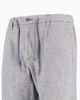 Immagine di YELLOW DOG - Pantalone blu tasca america con laccio misto lino