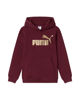 Immagine di PUMA - FELPA JUNIOR ( 7-16 ANNI) BORDEAUX CON CAPPUCCIO  ESSENTIAL + TEXTURED FOIL BIG LOGO, 692208-96