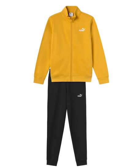 Immagine di PUMA - TUTA COMPLETA  JUNIOR ( 7-16 ANNI) GIALLO OCRA E NERA ESSENTIAL FULL ZIP SWEAT SUIT, 693273-62