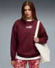 Immagine di PUMA - FELPA GIROCOLLO BORDEAUX  ESSENTIAL NATURE 2.0 OVERSIZED CREW FL DA DONNA, 688078-96