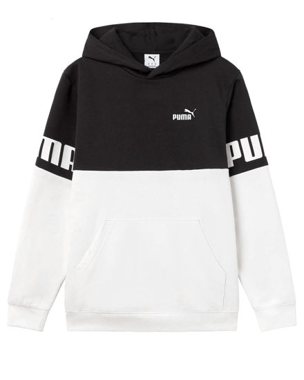 Immagine di PUMA - FELPA  NERA  E BIANCA CON CAPPUCCIO POWER COLORBLOCK HD FL  DA UOMO, 693579-02