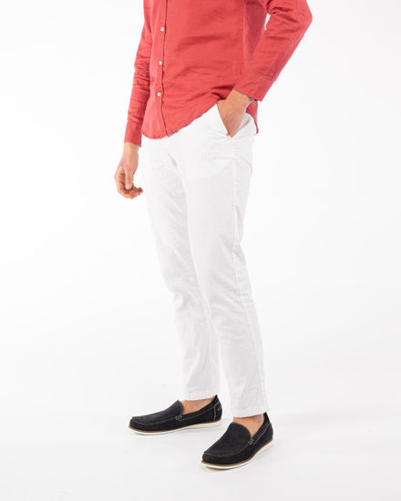 Immagine di YELLOW DOG - Pantalaccio tasca america riga goffrato bianco
