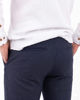 Immagine di YELLOW DOG - Pantalaccio tasca america riga goffrato blu con righe bianche