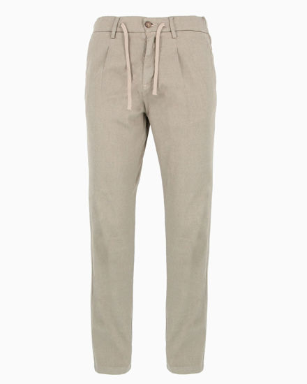 Immagine di YELLOW DOG - Pantalone tasca america grigio chiaro con laccio
