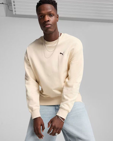 Immagine di PUMA - FELPA GIROCOLLO PANNA  WARDROBE ESS RELAXED DA UOMO, 629650-87