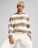 Immagine di PUMA - FELPA GIROCOLLO A RIGHE BEIGE E MARRONE CLASS STRIPED AOP - DA UOMO, 684647-93