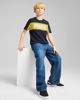 Immagine di PUMA - T-SHIRT JUNIOR ( 7-16 ANNI) MEZZA MANICA BLU E GIALLA ESSENTIAL BLOCK TEE, 685818-16