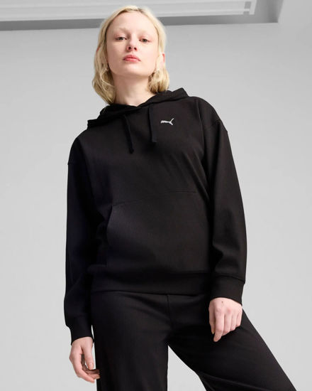 Immagine di PUMA - FELPA CON CAPPUCCIO NERA  ESSENTIAL ELEVATED COMFORT DA DONNA, 685023-01