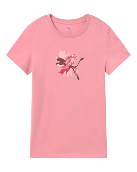 Immagine di PUMA - T-SHIRT MEZZA MANICA ROSA GRAPHIC FLOWERED CAT DA DONNA, 693299-65