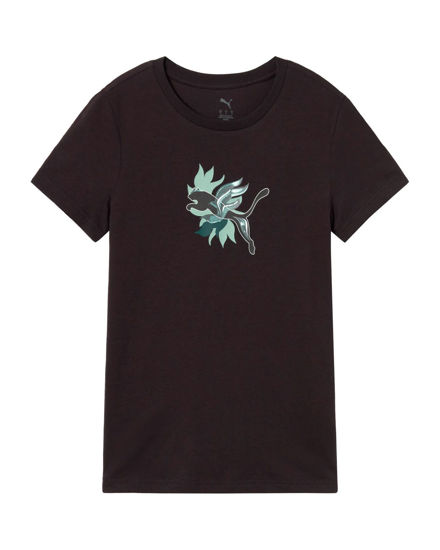 Immagine di PUMA - T-SHIRT MEZZA MANICA NERA GRAPHIC FLOWERED CAT DA DONNA,  693299-01